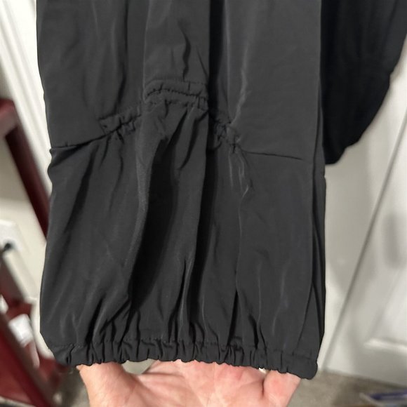 Dolceeza Michael Phillips Pants Cropped Silky Cropped Black Size Large - Picture 3 of 5